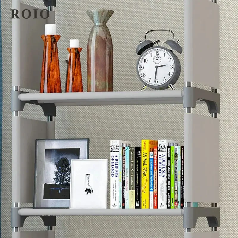 Etagère modulable chambre enfant métal et tissu