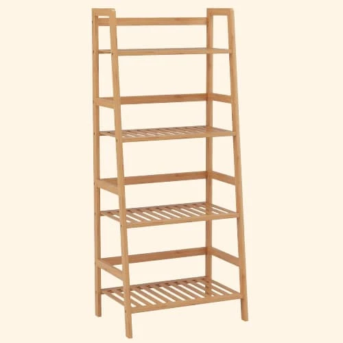 Etagère échelle en bois 4 niveaux