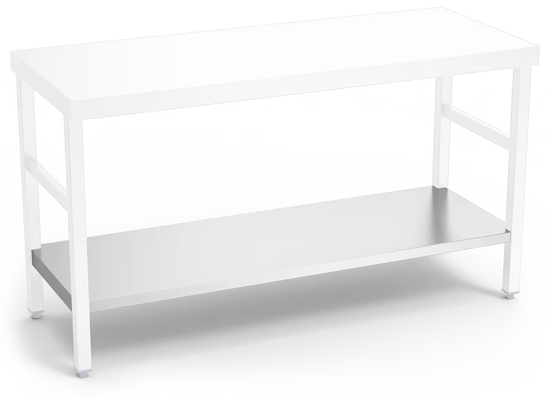 Etagère basse inox additionnelle pour tables
