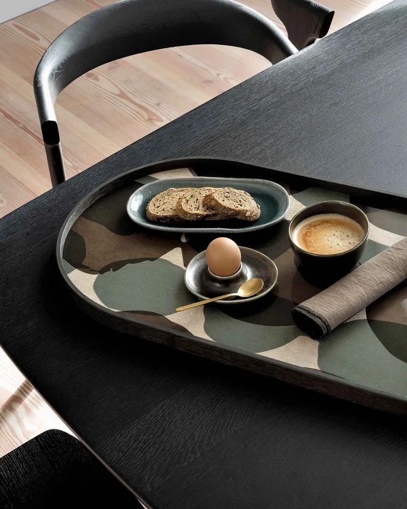 Ethnicraft Plateau en Verre Connected Dots - Oblong