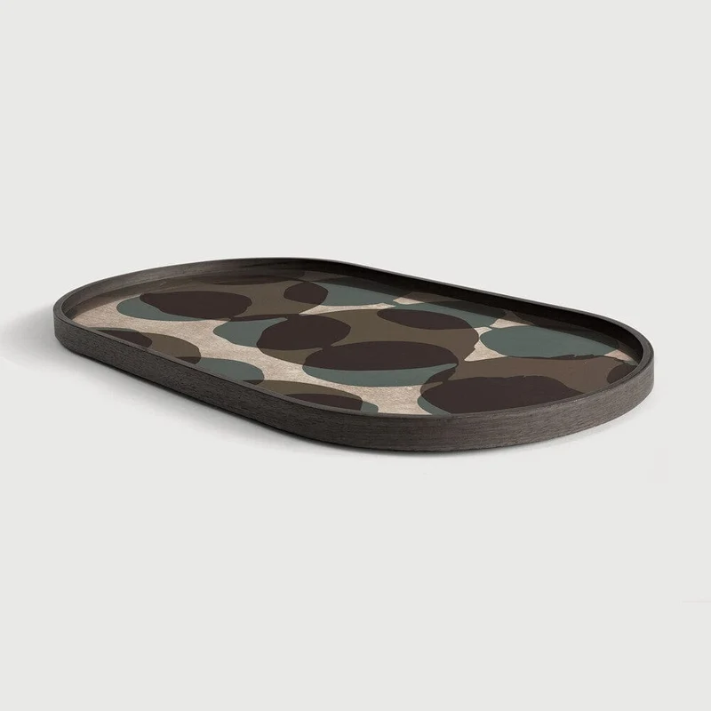 Ethnicraft Plateau en Verre Connected Dots - Oblong