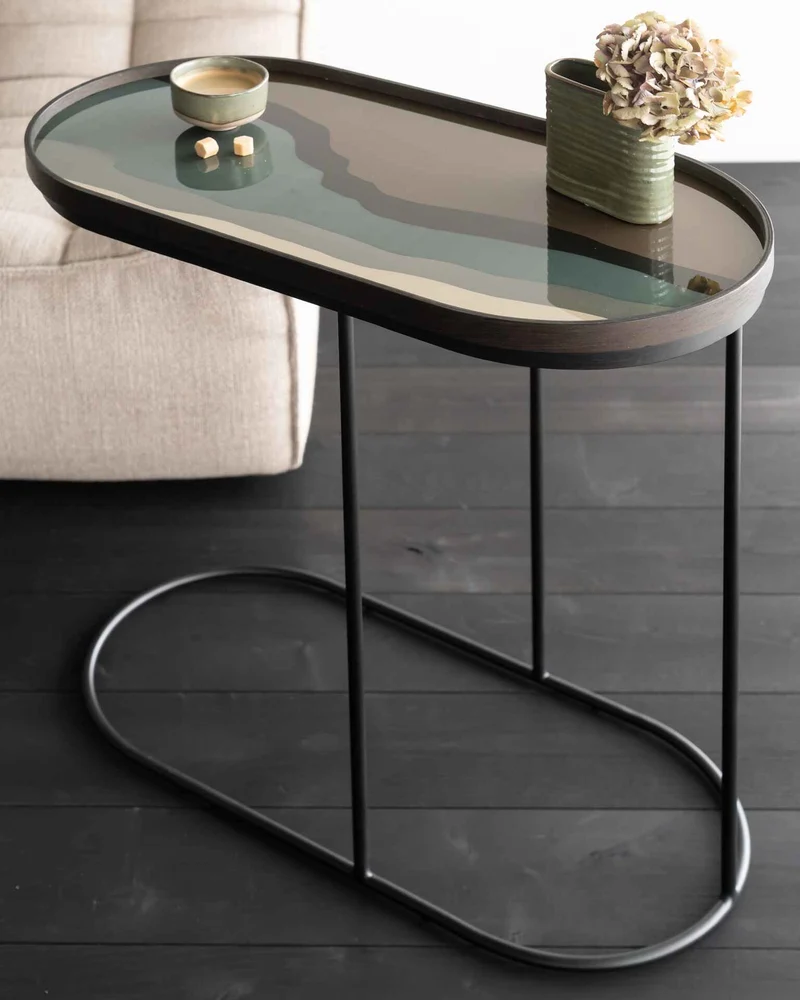 Ethnicraft Plateau en Verre Wabi Sabi - Oblong