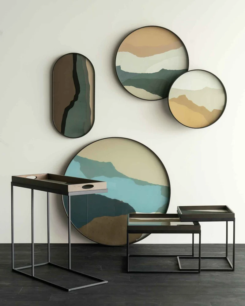 Ethnicraft Plateau en Verre Wabi Sabi - Oblong