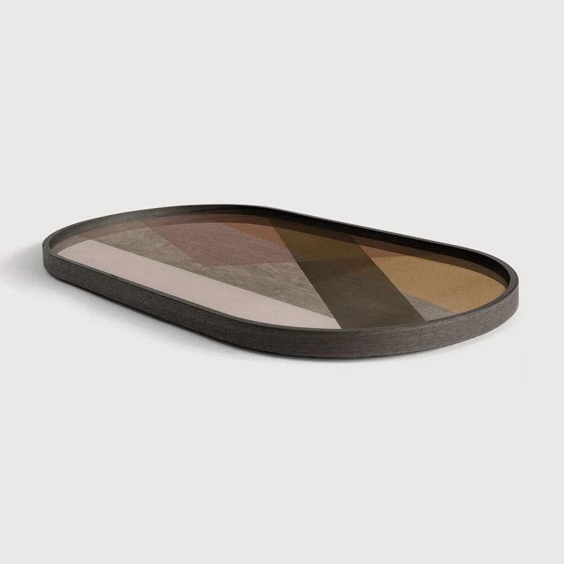 Ethnicraft Plateau en Verre Angle - Oblong