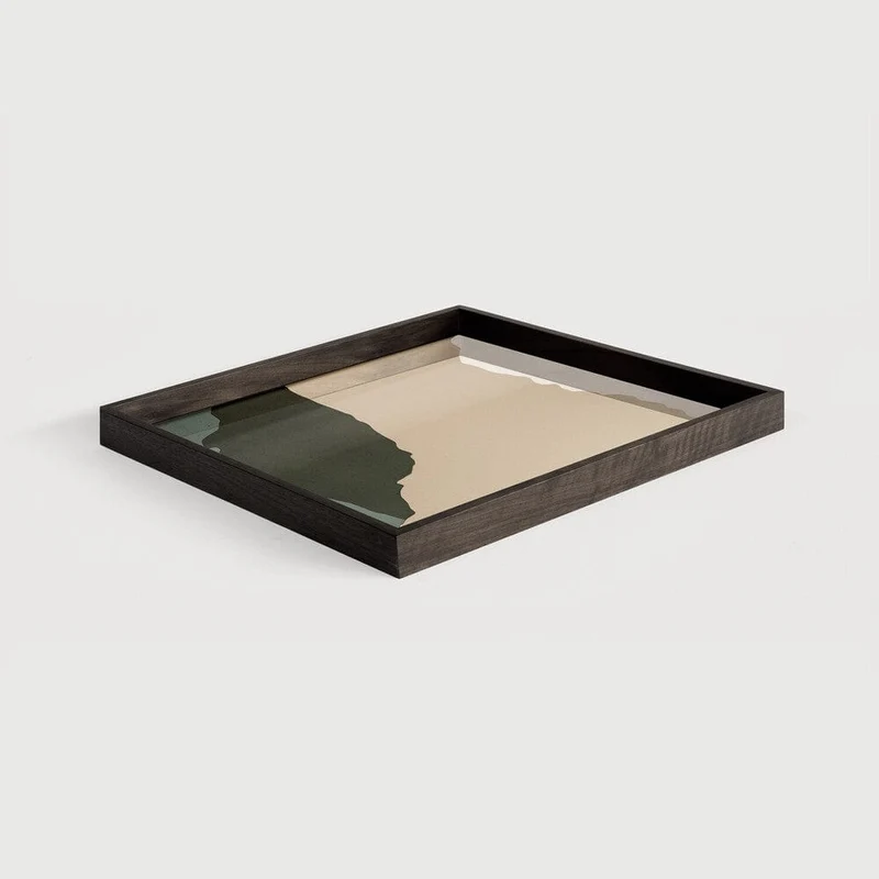 Ethnicraft Plateau Carré Wabi Sabi – Verre