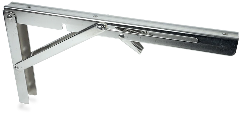 Equerre inox battante pour etagere murale