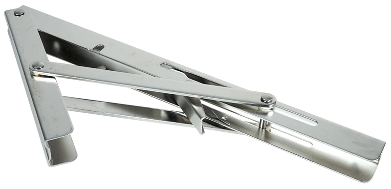 Equerre inox battante pour etagere murale