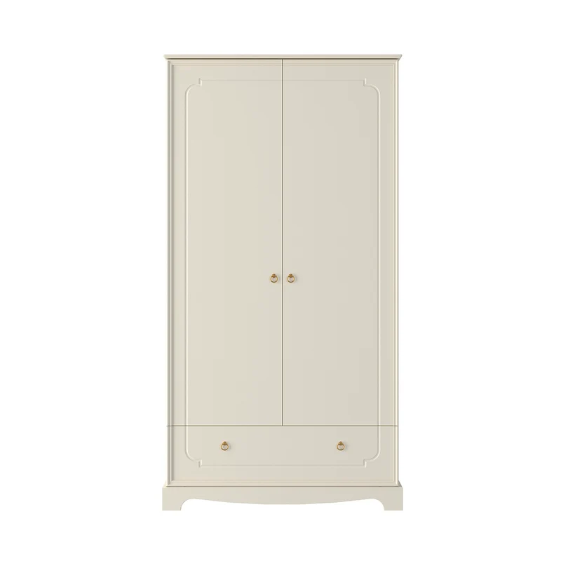 Lit évolutif 70x140 et armoire 2 portes Bellamy Royal Beige