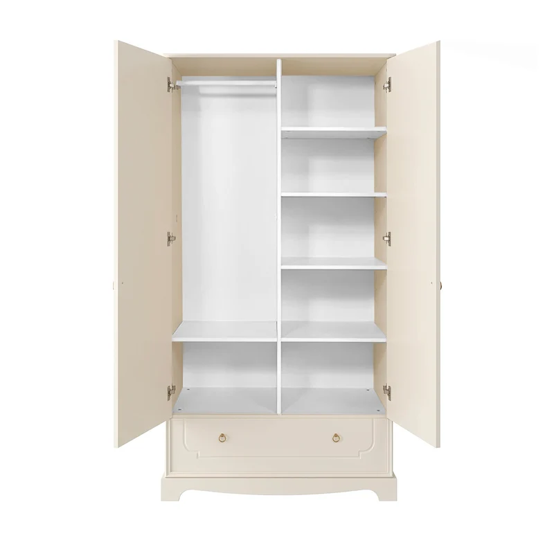 Lit évolutif 70x140 et armoire 2 portes Bellamy Royal Beige