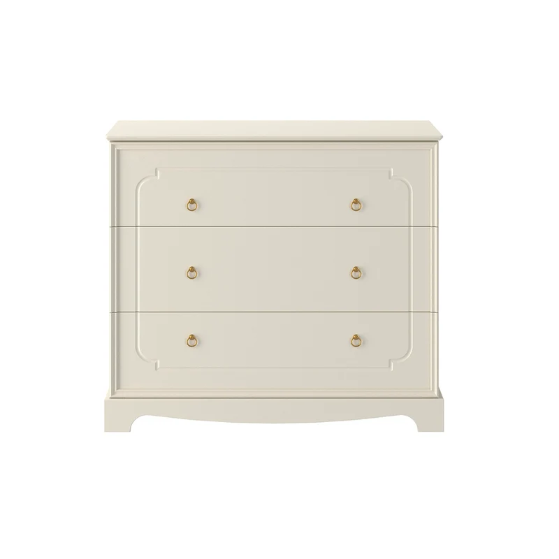 Lit évolutif 70x140 et commode 3 tiroirs Bellamy Royal Beige