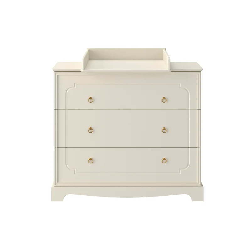 Chambre complète lit évolutif 70x140 commode à langer et armoire 2 portes Bellamy Royal Beige