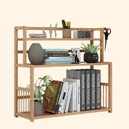 Etagère bureau bois à poser 3 niveaux