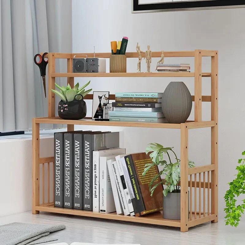 Etagère bureau bois à poser 3 niveaux