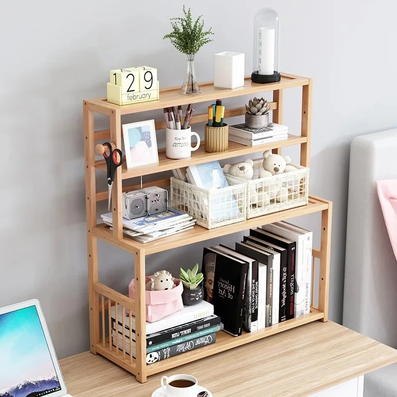 Etagère bureau bois à poser 3 niveaux