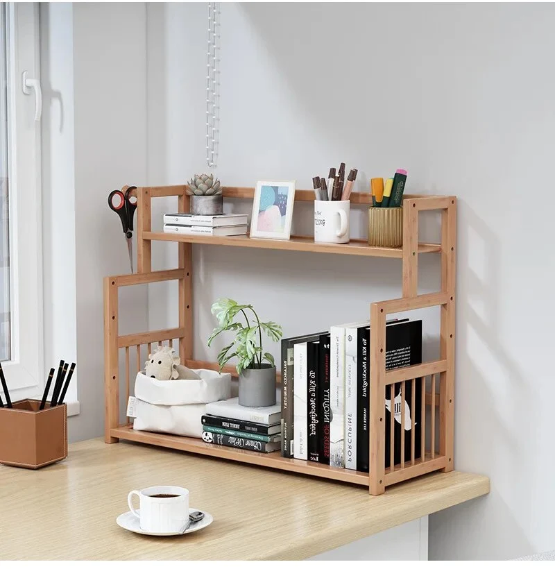 Etagère bureau bois à poser 3 niveaux