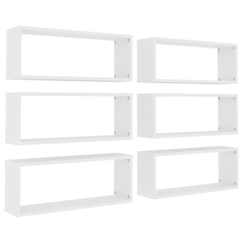 Etagère murale rectangle blanche largeur 60 cm