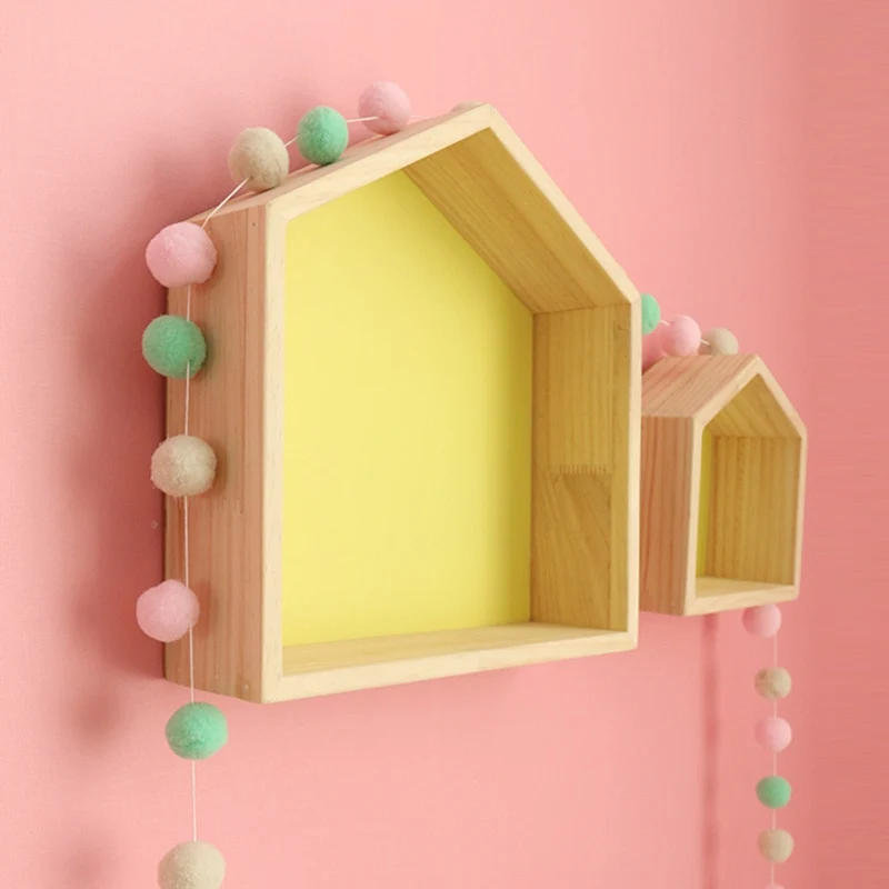 Etagère murale deco bois maisonette
