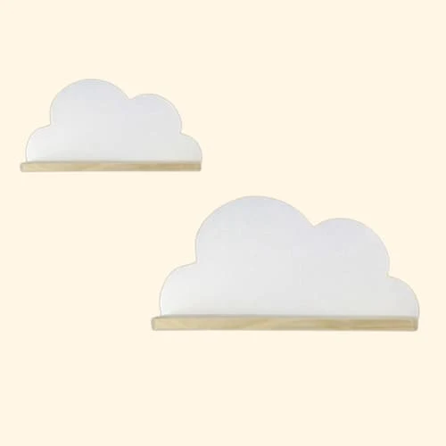 Etagère murale nuage bicolore