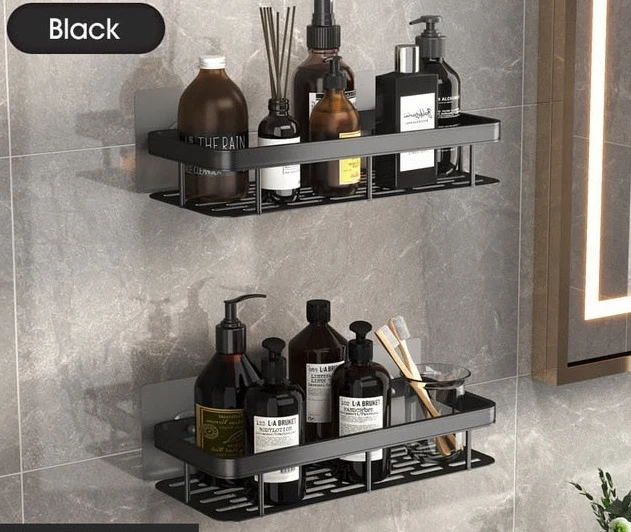 Etagère murale métallique avec rebord et planche égouttoir