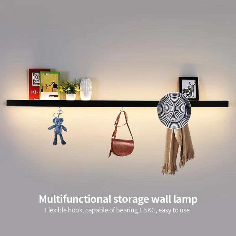 Etagère murale lumineuse led déco