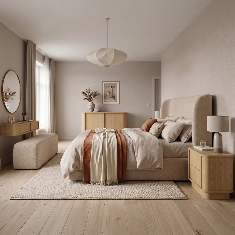 Console coiffeuse murale Halina Bois