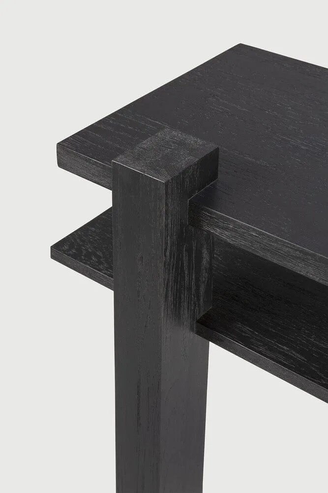 Ethnicraft Console Abstract – Teck noir
