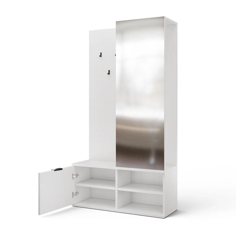 Meuble d'entrée 1 porte Ondine Blanc