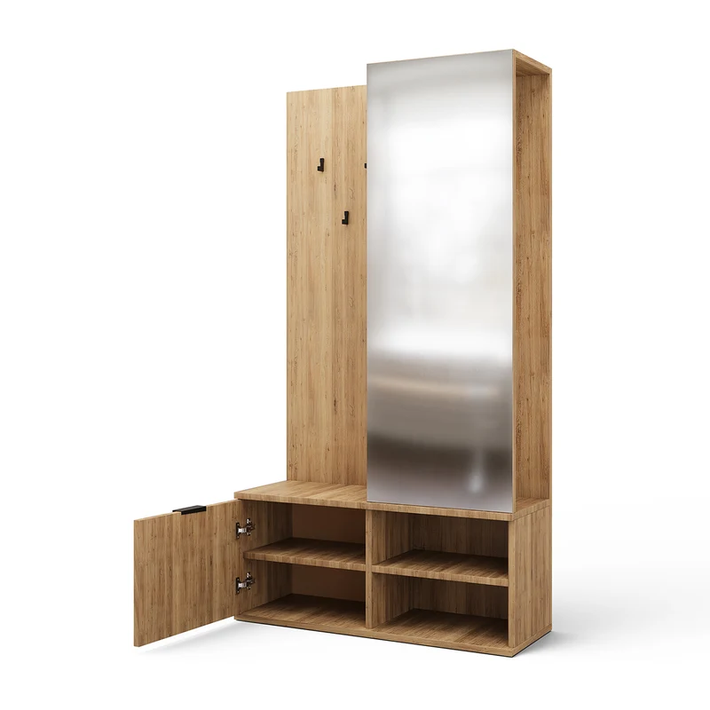 Meuble d'entrée 1 porte Ondine Bois