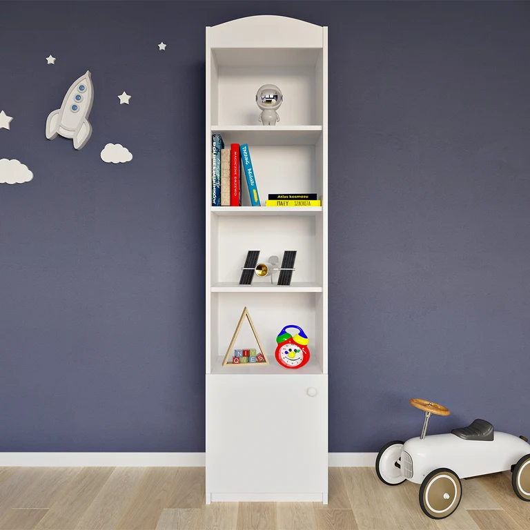 Bibliothèque 1 porte Kocot Kids Babydream - Blanc