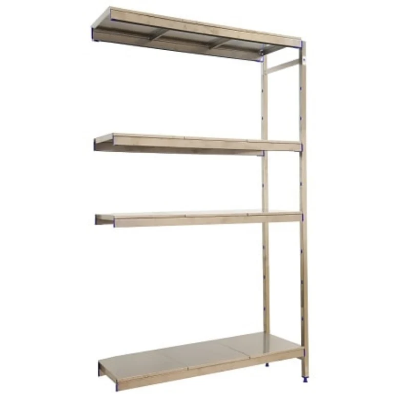 Etagère inox hauteur 1600mm 4 niveaux inox kit additionnel