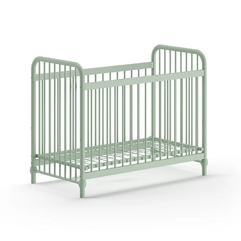 Lit bébé 60x120 Jaxx by Vipack Bronxx Vert mat