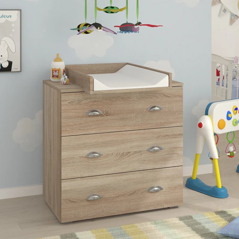 Commode avec plan à langer Lio Bois