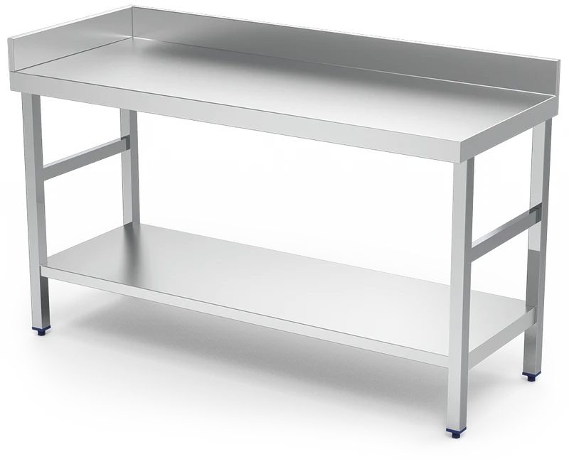 Dosseret inox latéral réversible pour tables