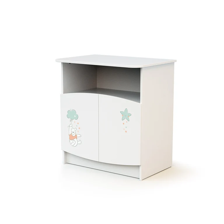 Commode 2 portes avec plan à langer AT4 Disney Up in the Sky Winnie Blanc