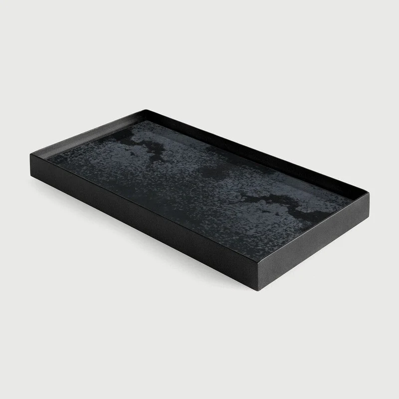 Ethnicraft Plateau Vide-Poche Aged - Charbon