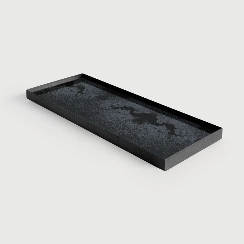 Ethnicraft Plateau Vide-Poche Aged - Charbon