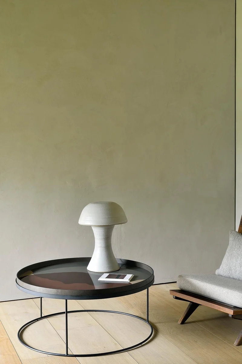 Ethnicraft Plateau en Verre Combined Dots - Rond Grand Ø 92cm
