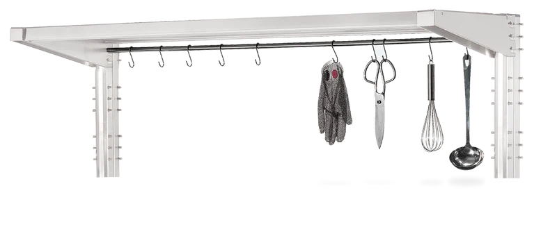 Kit pour suspendre des outils pour rayonnage inox Imagine ©