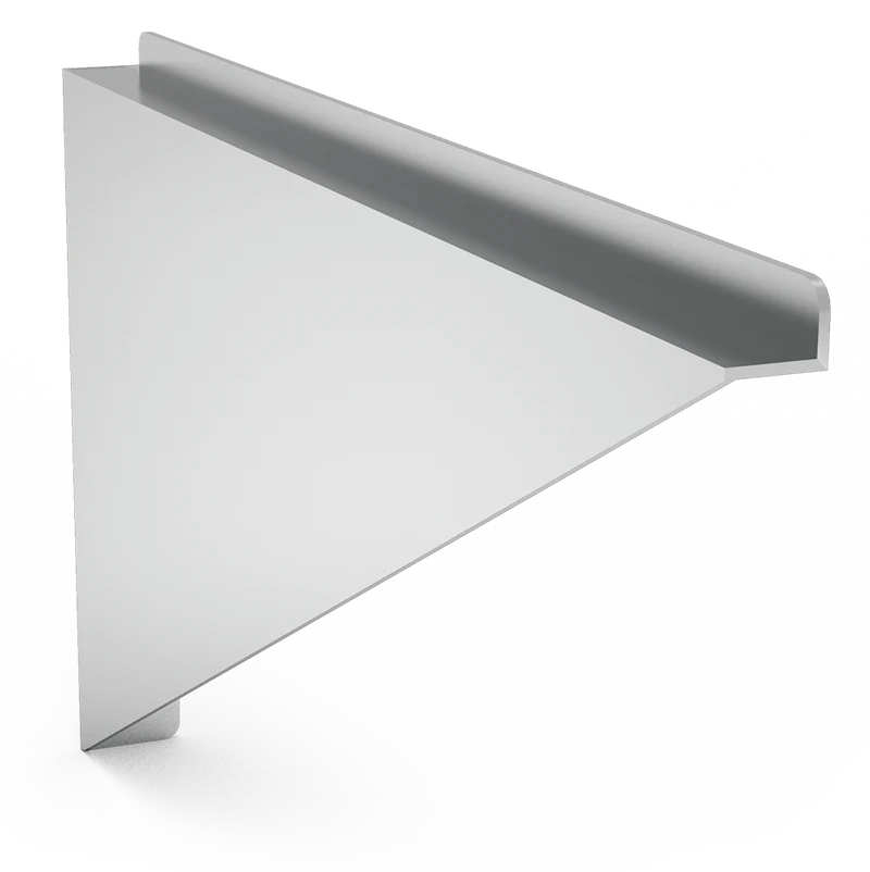 Équèrre droite pour étagère murale inox