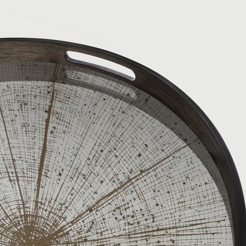 Ethnicraft Plateau en Verre Slice - Rond Ø 48 cm