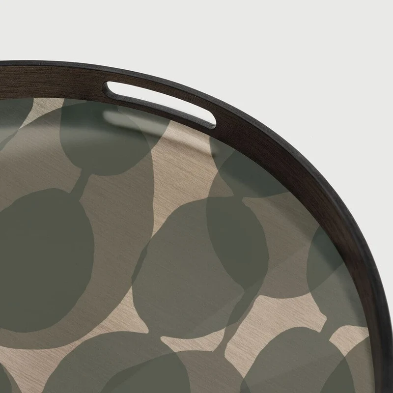 Ethnicraft Plateau en Verre Connected Dots - Rond Ø 48 cm