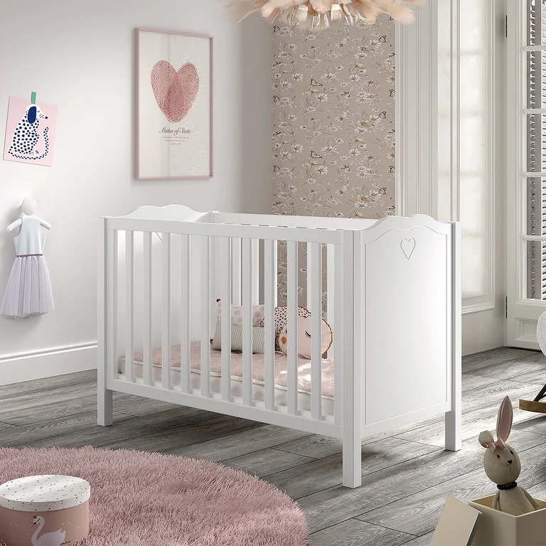 Lit bébé 60x120 Vipack Amori Blanc