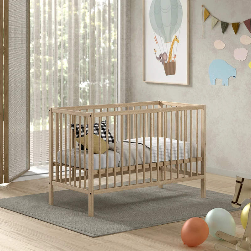 Lit bébé 60x120 sommier inclus Vipack Meryl Bois