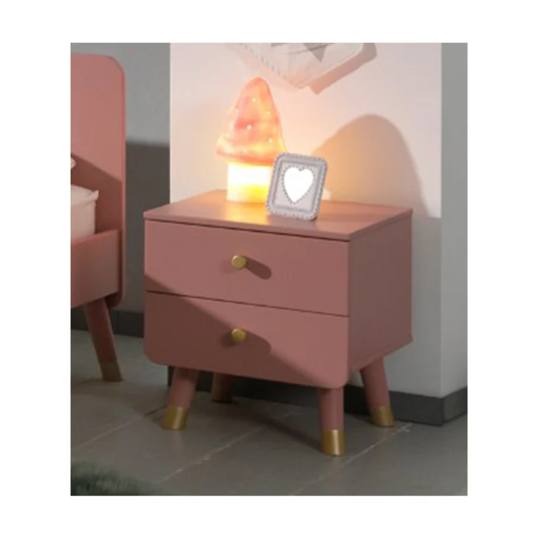 Chevet 2 tiroirs Vipack Billy - Terra Rose