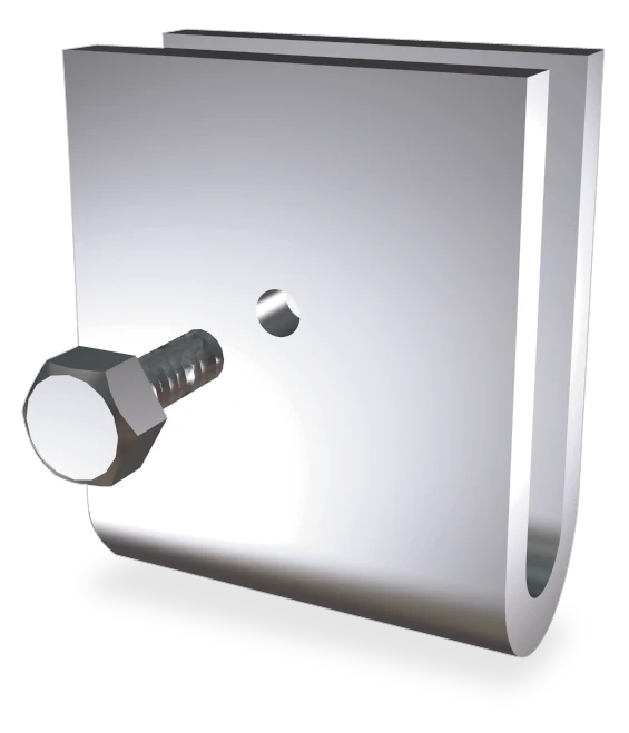 U inox soudé simple pour barre plate