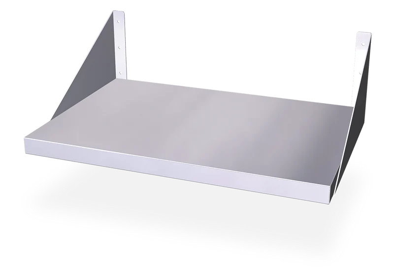 Étagere murale inox pour microondes