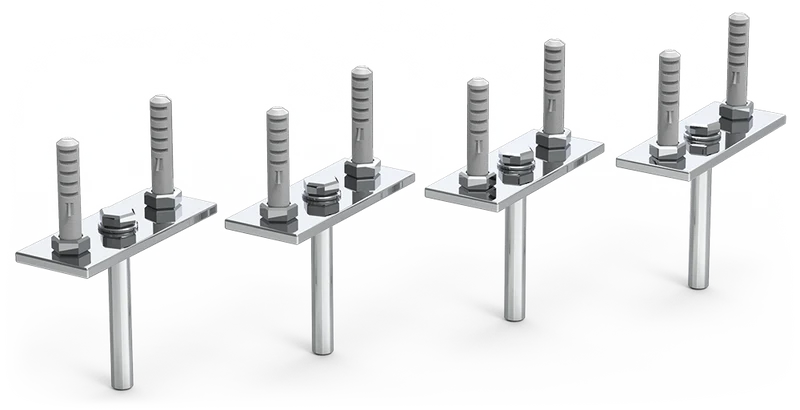 Kit de montage pour plafond pour étagères suspendues (4 unités)