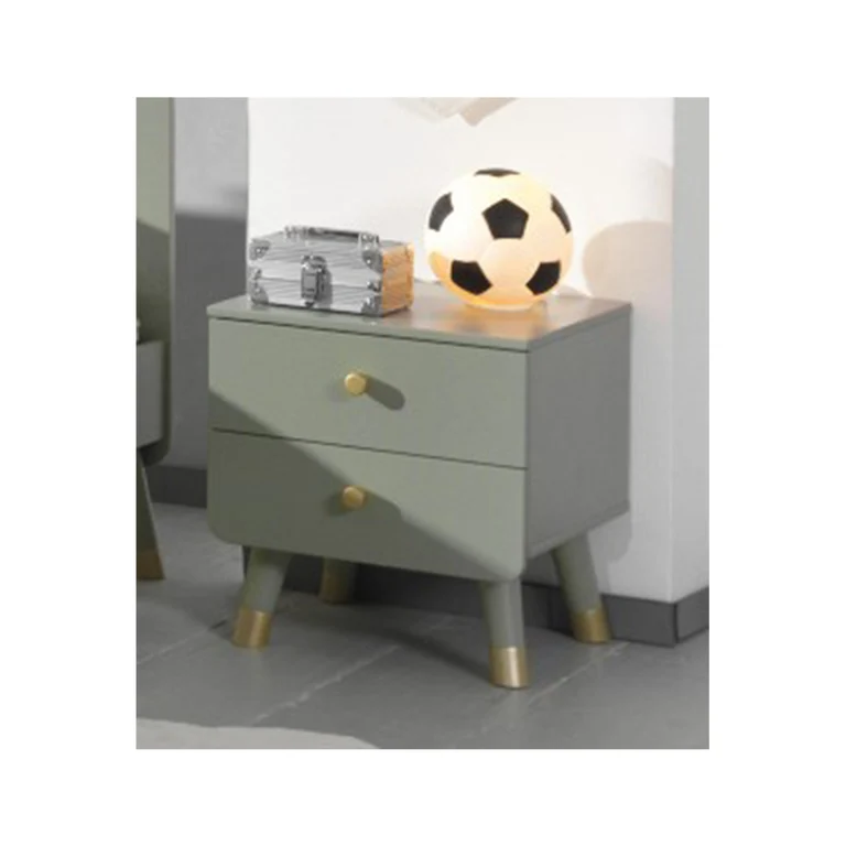 Chevet 2 tiroirs Vipack Billy - Vert Olive
