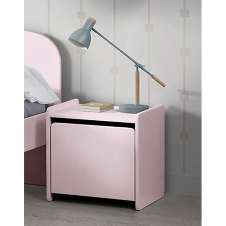 Chevet 1 porte Vipack Kiddy - Vieux Rose