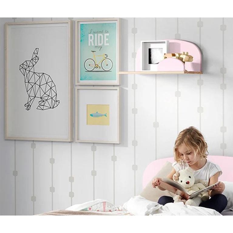 Étagère murale 45 cm Vipack Kiddy - Vieux Rose